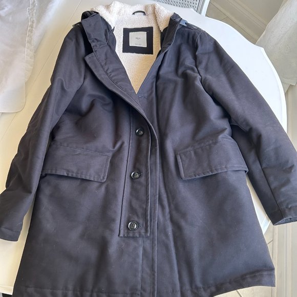 Mango Faux shearling-lined quilted parka (Small) Men's - Picture 10 of 10